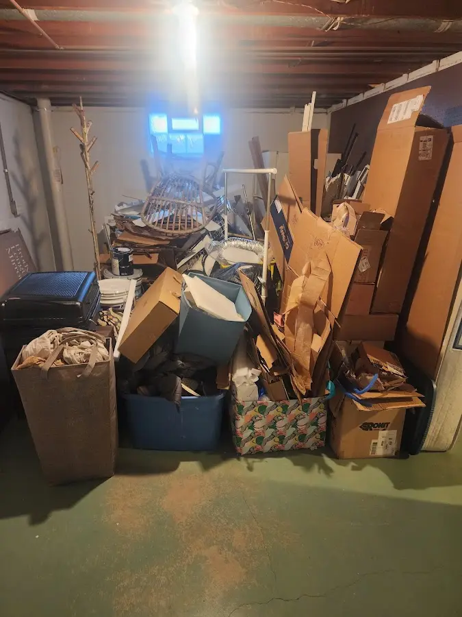 Roll-off dumpster container at job site for 20 Yard Dumpster Rental in Palm Beach Gardens